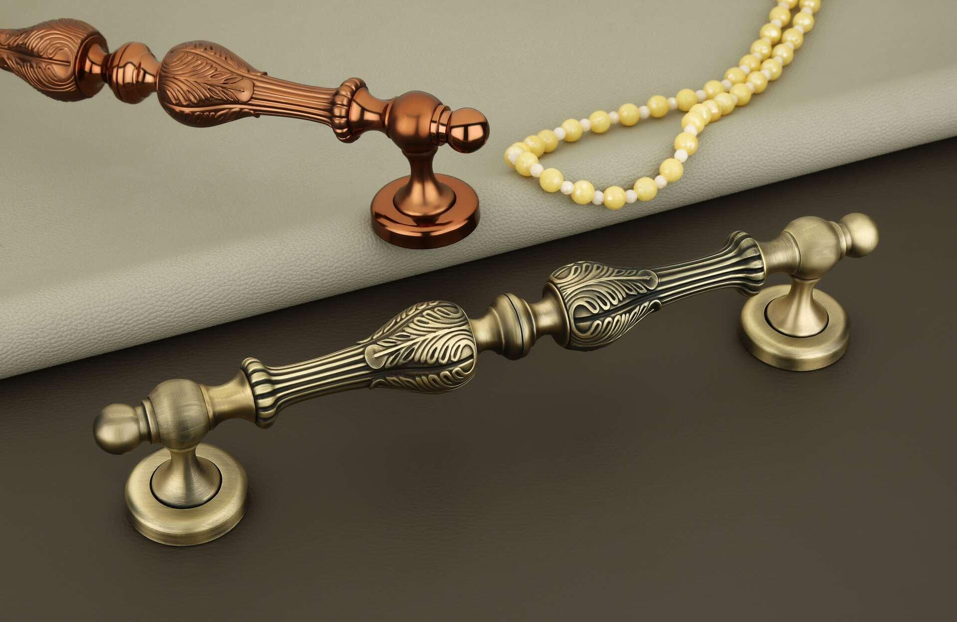 RAJWADI White Metal Main Door Handle